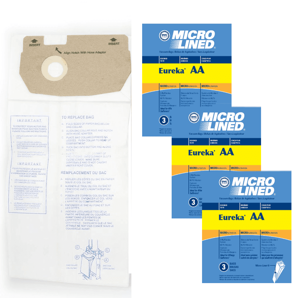 DVC Micro-Lined Paper Replacement Bags 
