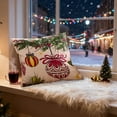 thumbnail image 6 of Merry Christmas Pillow Cover, Natural Burlap Christmas Sofa Living Room Holiday Decorate Cushion Case, Christmas Bell Snowman Santa Claus Pillowcase New Year Family Decoration, 6 of 6