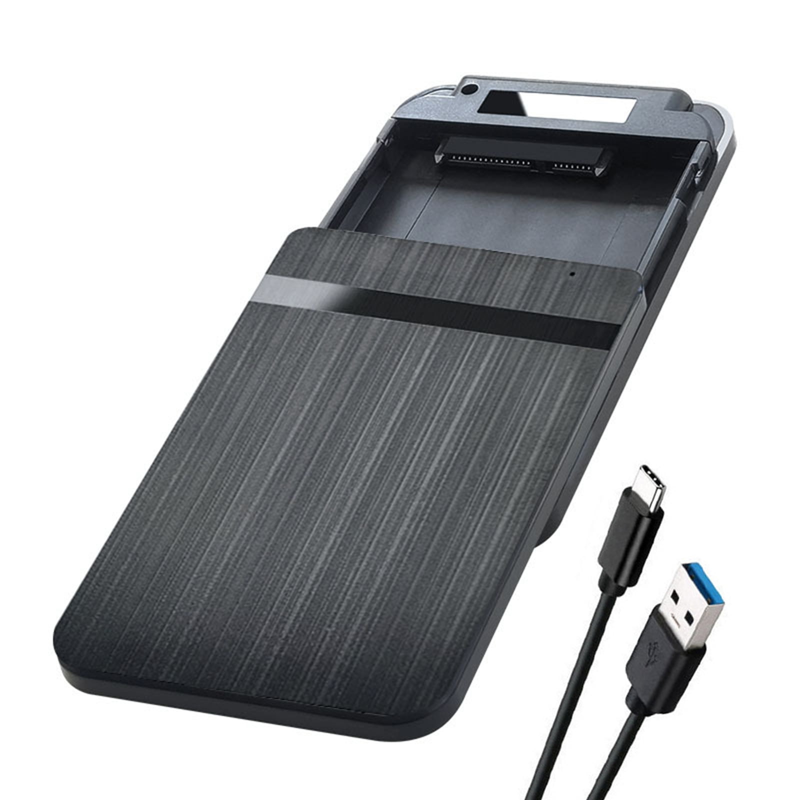 NATEFEMIN USB 3.1 Type C 2.5” SATA SSD HDD Enclosure 5Gbps Mobile External Hard Drive Case 5TB Plug Play Portable
