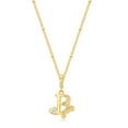 thumbnail image 2 of AOROCO Initial Necklaces for Women - 14K Gold Plated Dainty Trendy Letter Pendant Initial B Necklace Personalized Necklace Jewelry Gifts, 2 of 8