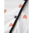 thumbnail image 6 of AIGUR Mommy and Me Matching Pajamas Heart Print Button Down Short Sleeve Lapel Tops and Shorts Set Family Sleepwear, 6 of 10