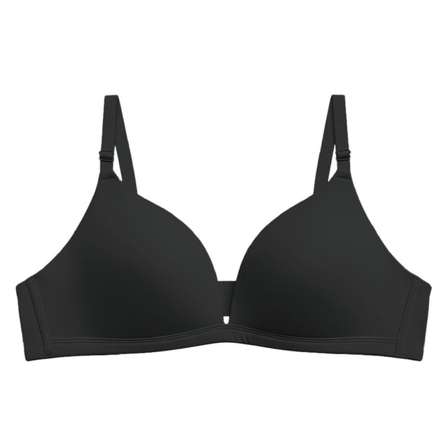 Brassiere Vicky Form para Mujer, Copa Triangular sin Varillas Negro 32B