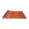 thumbnail image 2 of Ahgly Company Indoor Round Oriental Orange Industrial Area Rugs, 5' Round, 2 of 4