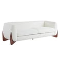 thumbnail image 3 of 82.75Inches Boucle Sherpa Sofa,Beige, 3 of 11
