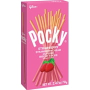 Glico Pocky Sticks, Strawberry Cream, 70 Gm