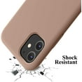 thumbnail image 6 of iPhone 11 Case,Ultra Slim Fit iPhone Case Liquid Silicone Gel Cover with Full Body Protection Anti-Scratch Shockproof Case Compatible with iPhone 11 (Light Brown), 6 of 14