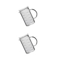 thumbnail image 1 of Destyer Poignée Verre Mesure Bécher Inodore Four Convivial Verre Non Déformable Tasse à Mesurer 500ml 2Set, 1 of 1