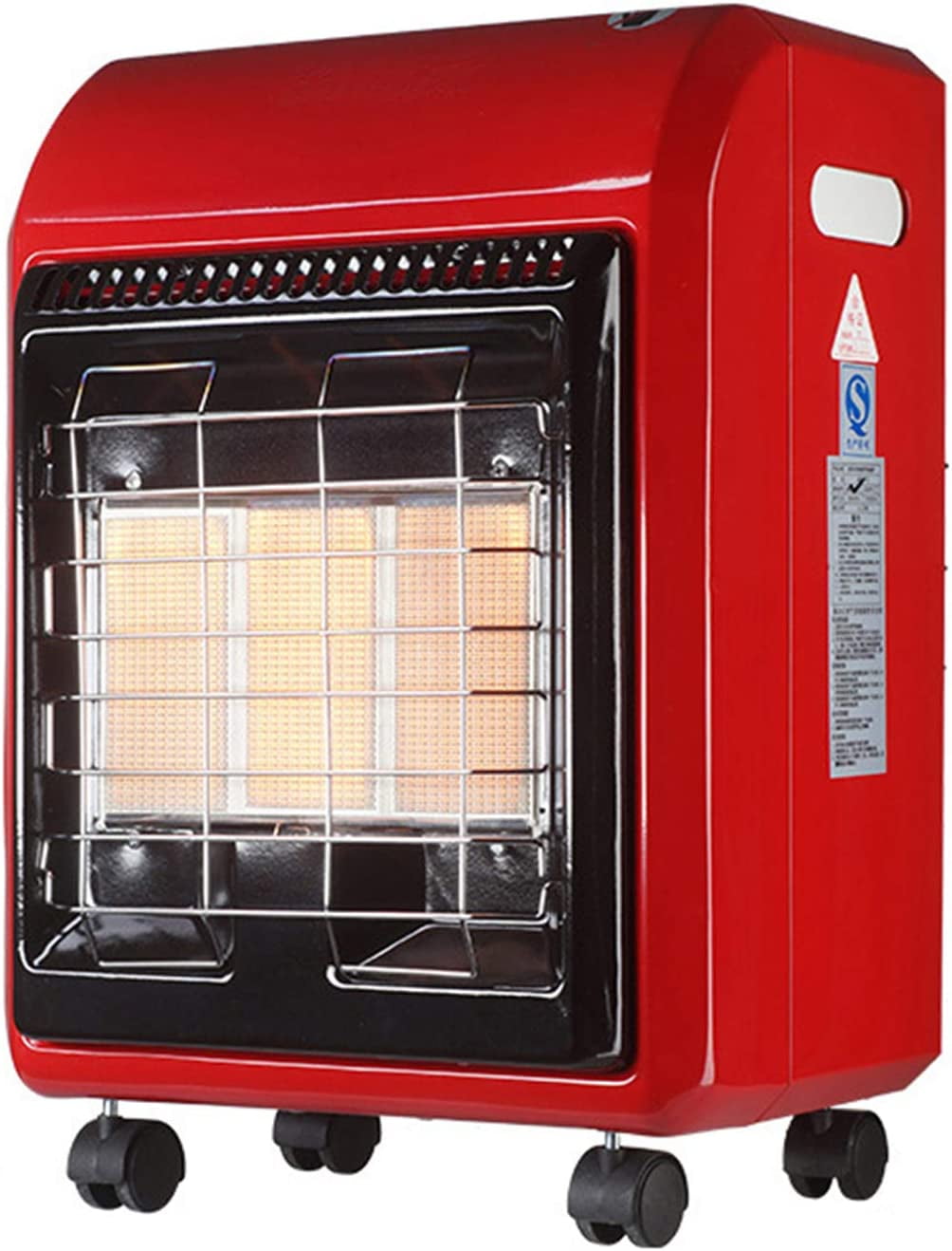 KissDate 4200W Portable Gas Heater, Mini Calor Gas Heater Red