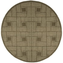 Martha Stewart  by  Square Knot Wool Rug Feather Duster 4'  x  4' 4' Round Indoor,Handmade Living Room,Entryway,Dining Room Round