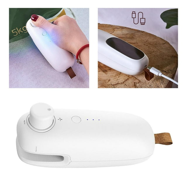 Mini Sellador de bolsas Macarena Sellador térmico 2 en 1 portátiles resellador de bolsas blanco