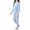 Blue, variant on EnJoCho Kids Thermal Underwear Set Winter Boys Girls Warm Long Sleeve Pullover Shirt Pants Cozy Soft Cotton 2 Piece Base Layer Cold Weather Gear Thermal Wear