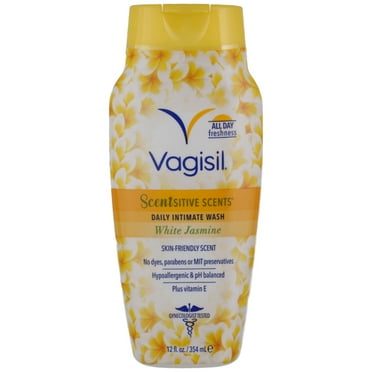 Vagisil Wash Scentsitive Scents White Jasmine 12 oz (Pack of 4)