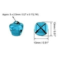 thumbnail image 2 of Unique Bargains DIY Small Bells 13mm/0.51-Inch 100pcs  Craft Bells Bulk for Christmas Festival Party Home Medium Blue, 2 of 3