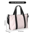 thumbnail image 2 of Rocae Checkboard for Travel Shoulder Bag Top Handle Handbag with Yoga Mat Buckle for Gym, Work, Travel, 2 of 7
