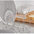 thumbnail image 2 of Soro Essentials- 4 Section Plated Steel Pizza Screen Rack- Stand for Seamless Rim Pizza Baking Screen Rack for Oven Round Pizza Screen Mesh Pizza Baking Tray for Home Restaurant, 2 of 6