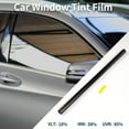 thumbnail image 3 of Película de Tintado de Ventana Cerámica Nano Única Bargains VLT 18% IRR 58% UVR 85% Tono Plateado Oscuro 6Ft x 36Inch Película de Privacidad 2 mil PET 1 Pc, 3 of 8