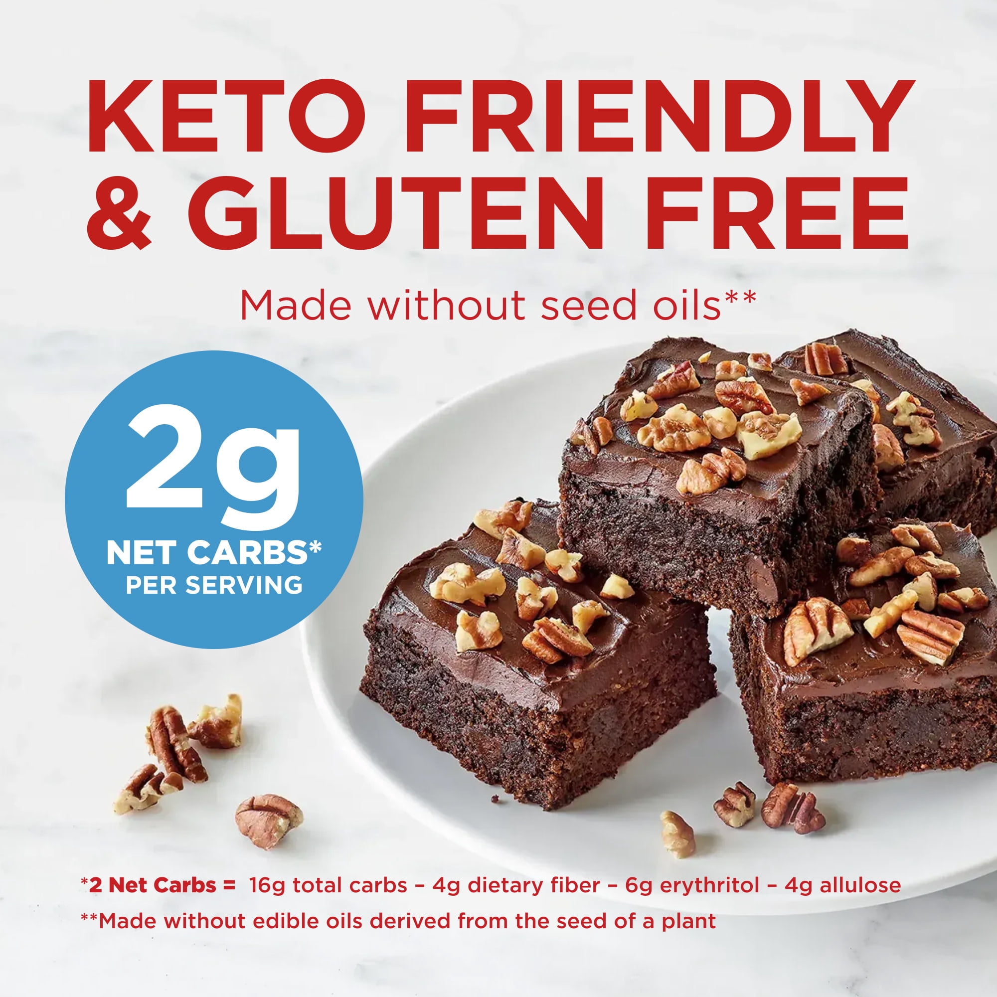 Duncan Hines Keto Friendly Brownie Mix, Chewy Fudge, 10 oz.