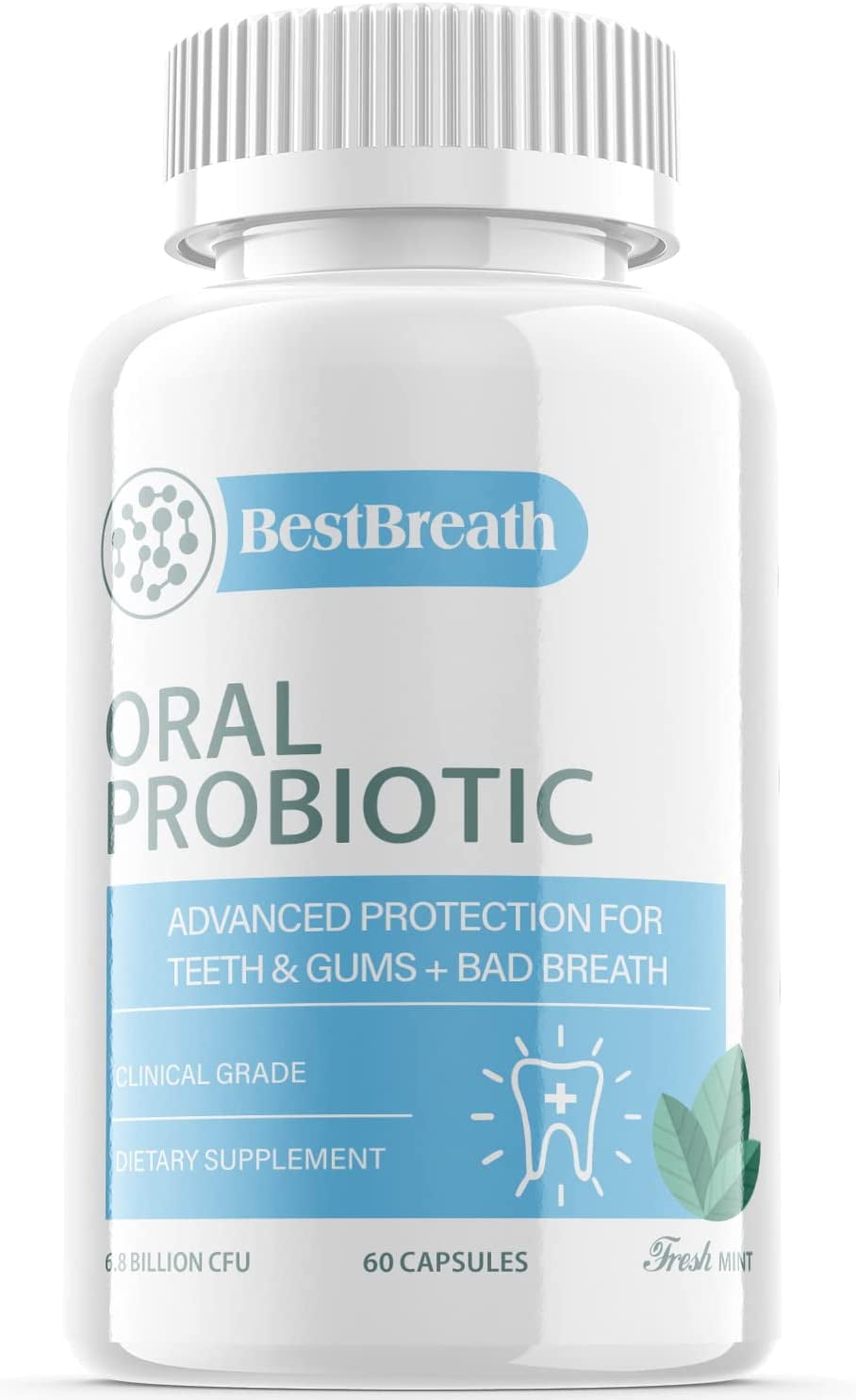 (1 Pack) Best Breath Advanced Oral Probiotics Formula for Healthy
