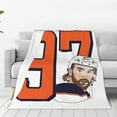 thumbnail image 1 of Connor McDavid 97 For Edmonton Oilers Fans Blanket Fleece Lightweight Throw Blanket For Home Bedroom Travel Throws Bedspread LS, 1 of 1