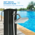 thumbnail image 5 of Outsunny Solar Heated Shower with Rainfall, Handheld Shower Head, Temperature Adjustment & Foot Shower, for Backyard Poolside Beach Pool, 10.6 Gallon, 5 of 9
