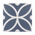 thumbnail image 6 of The Tile Life Circa 8" x 8" Bergen Azul Geometric Pattern Matte Porcelain Tile Sample, 1 Piece, 6 of 11