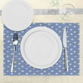 thumbnail image 3 of Ambesonne Floral Place Mats Set of 4, Small Spring Daisies, Standard Size, Pale Yellow Violet Blue, 3 of 6