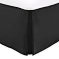 thumbnail image 3 of Luxury Bed Skirt with 15 Inch Drop - Adjustable Pleated Microfiber Bed skirts with Dust Ruffle Wrap -California King - Black, 3 of 3