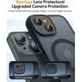 thumbnail image 3 of Magnetic Case for iPhone 16 Pro Max with Full Camera Protection [Compatible with Magsafe] [Translucent Matte] Protective Phone Case, Hot Pink,Black, 3 of 5