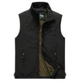 thumbnail image 1 of LUXUR Men With Pockets Coat Cardigan Holiday Jacket Vest Black L, 1 of 2