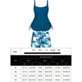thumbnail image 5 of Women Plus Size Tankini Swimsuits Flowy 2 Pieces Bathing Suits with Shorts, 5 of 9