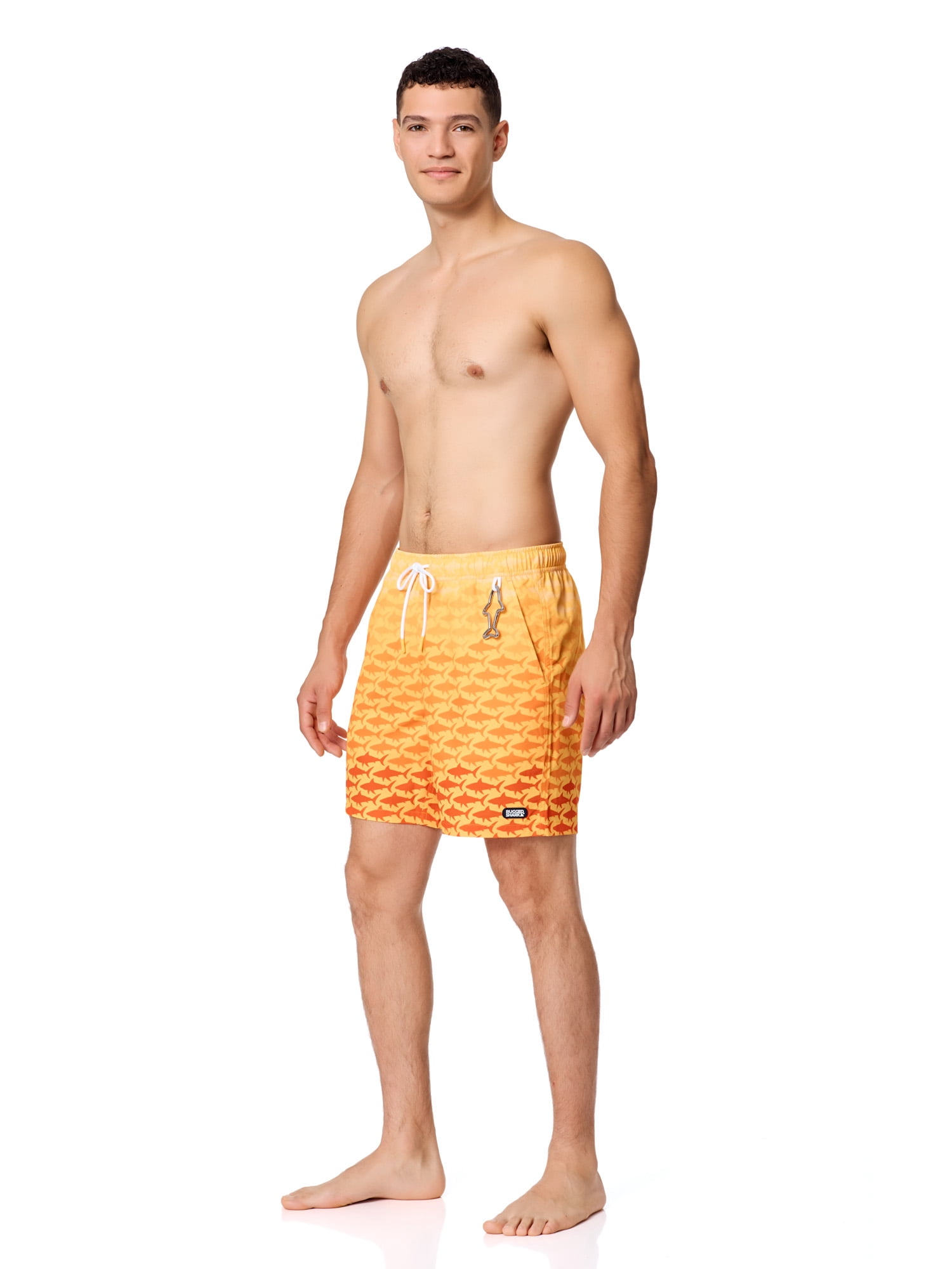 Rugged Shark Mens & Big Mens Swim Trunks, 7" Inseam, Sizes S-3XL