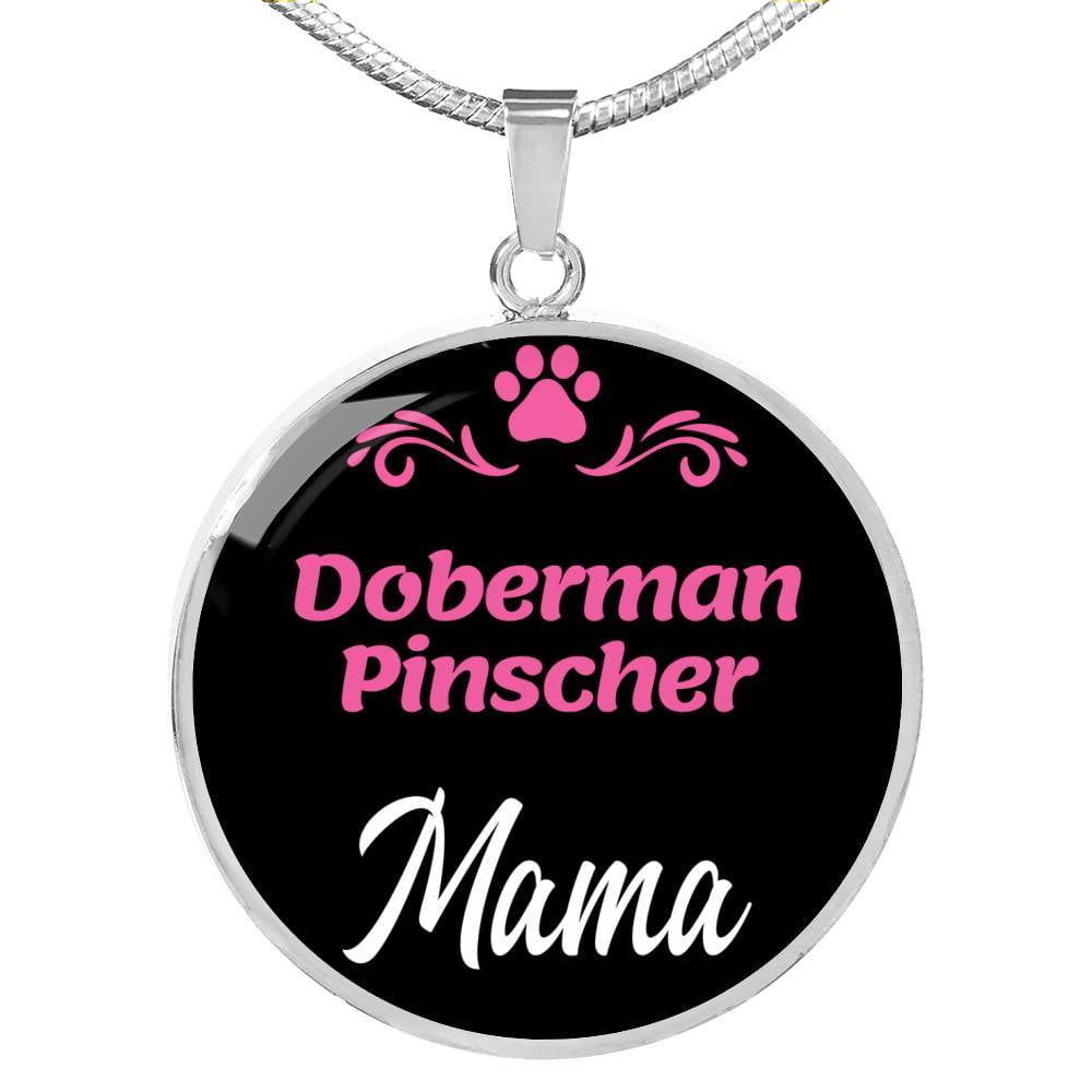 GiftJewelryShop Doberman Dog Retro Style Cross Pendant Charm Necklaces