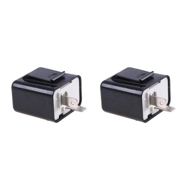 Youkk Motorcycle LED Flashers Relay Adjustable Accessory Signal Indicator Waterproof Motorbike Blinker Orange Lighting Parts Black 1pcs 2Set