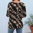 thumbnail image 4 of Cilsoka Women's Casual Long Sleeve Shirts Vintage Print Pullover Top Fall Fashion Outfits Clothes, 2026 Trendy Ciothing, 4 of 6