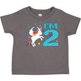 thumbnail image 3 of Inktastic I'm Two Unicorn Second Birthday Boys or Girls Toddler T-Shirt, 3 of 5