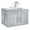 Gray, variant on Yalilong Extra Large Size Insulated Cooler Bag with Zipper Closure, Reusable Grocery Shopping Bag Keep Food Hot or Cold, 23"W x 15"H x 14"D, Collapsible Food Delivery Bag (Black)