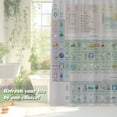 thumbnail image 5 of Fabric RosieLily Periodic Table Shower Curtains,Science Shower Curtains, Educational Bathroom Curtain, Funny Waterproof Bathroom Curtain, 72X72 inches, 5 of 6