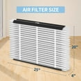 thumbnail image 3 of SNAPZY 213 210 Replacement Filter Compatible with AprilAire Air Purifier Models 1210 1620 2210 2216 3210 4200 2200 Upgrade Kit 1213, Merv 13 Whole House Furnace Filters 20x25x4, 2-Pack, 3 of 6