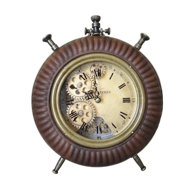 Jeco HD-C001-BR Horloge de Table&44; Brun