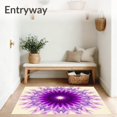thumbnail image 3 of ODIKA 3'x5' Machine Washable Non-Slip Area Rug, Celestial Dawn Vibrant Spectacular Handsome Jewel High Traffic Rug with Pad, Purple, 660005, 3 of 8