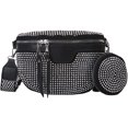 thumbnail image 1 of Bolso bandolera Rawiri con correa ancha para mujer, riñonera de piel para mujer con cartera, bolso de hombro brillante con diamantes de imitación y correa de hombro extraíble, bolso para, 1 of 4