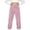 Purple, variant on FAIWAD Kids Plush Pants Elastic Waist Solid Color Fleece Joggers Boys Girls Soft Warm Loungewear