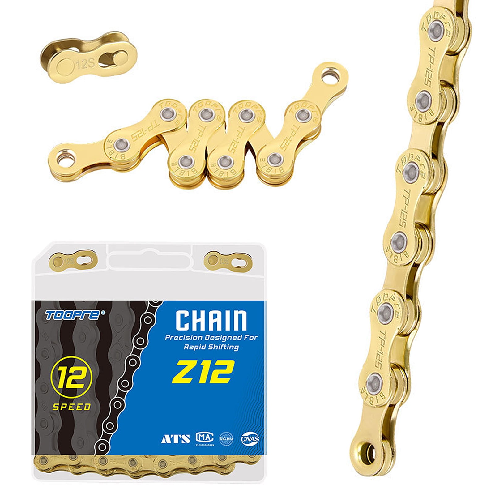 12 Speed Bike Chain Bike Bicycle Chain 1/2 x 11/128 inch 116 Links