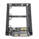 thumbnail image 5 of Adaptador dual Msata SSD a III de 25 pulgadas compatible con MSATA de intercambio en caliente a adaptador de disco duro tarjeta convertidora Plug and Play para PC, 5 of 8