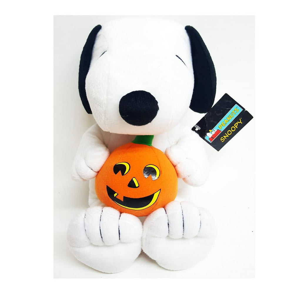 Hallmark Peanuts Halloween Jack O' Lantern Snoopy 13" Plush Doll