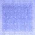thumbnail image 1 of Ahgly Company Machine Washable Indoor Square Oriental Blue Modern Area Rugs, 4' Square, 1 of 4