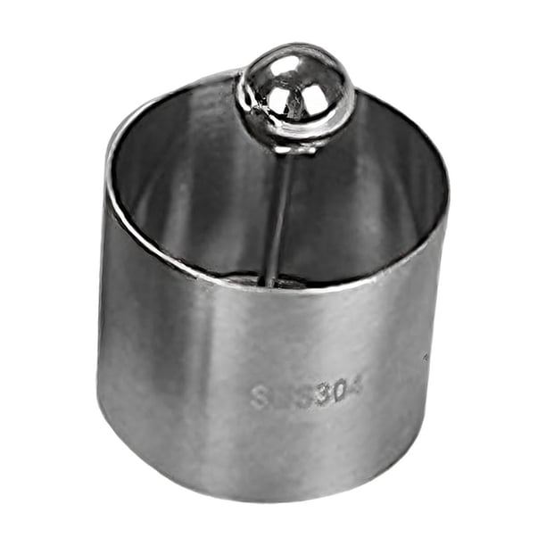 Anillos para tarta de queso fríos, de fondo plano, profesionales, prácticos, de acero inoxidable, con placa de prensa para sushi, ensaladas y postres. S