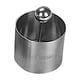 thumbnail image 1 of Anillos para tarta de queso fríos, de fondo plano, profesionales, prácticos, de acero inoxidable, con placa de prensa para sushi, ensaladas y postres. S, 1 of 9