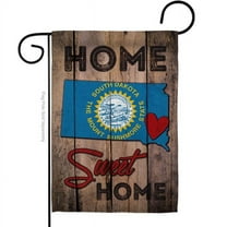 13 x 18.5 in. State South Dakota Home Sweet American State Vertical Garden Flag with Double-Sided House Decoration Banner Yard Gift
