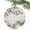 Gray, variant on Farm Pumpkin Maple Leaf Christmas Ceramic Ornament 2025,3" Round Xmas Tree Hanging Accessories with Gold Ribbon